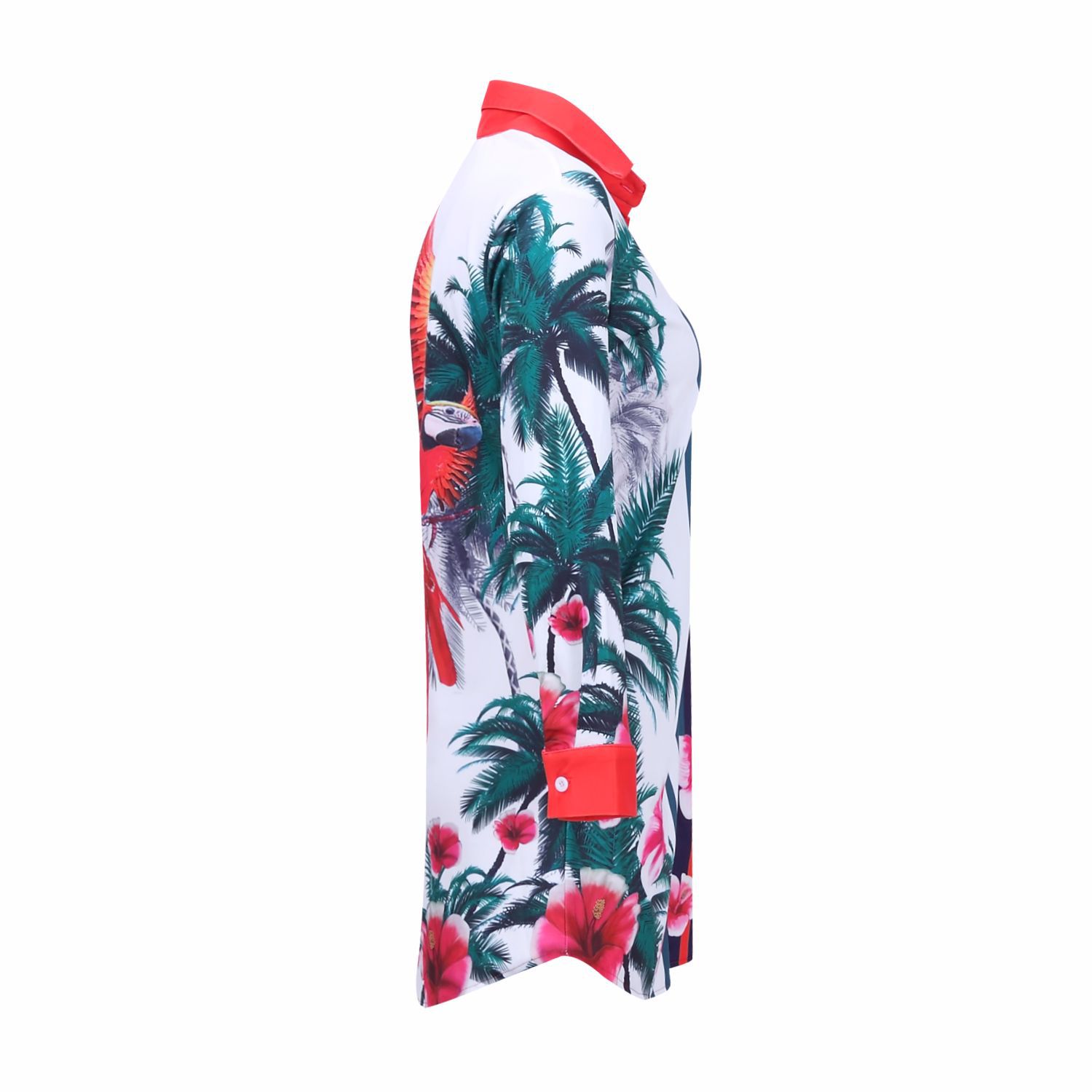 Printed shirt dress multicolor women's clothing undefined