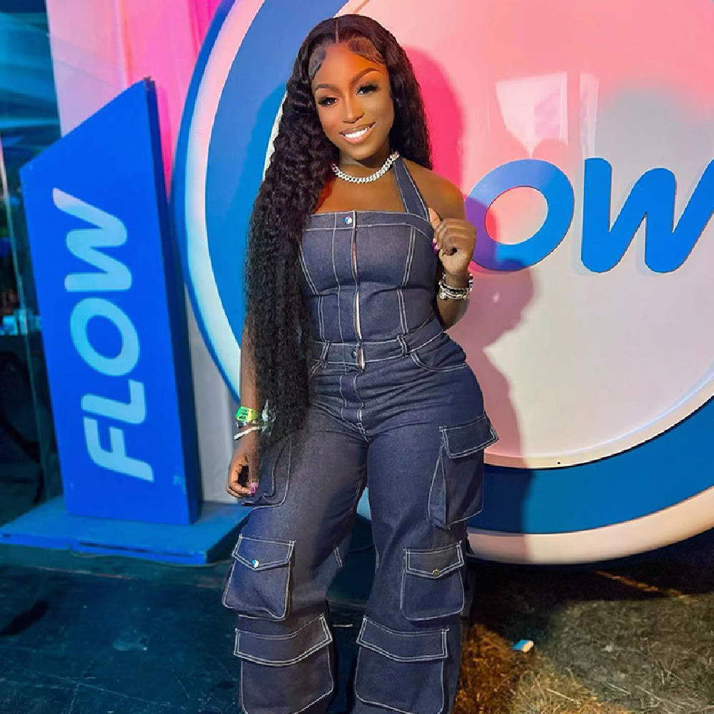 Women's Fashion Personality Denim Jumpsuit 1720010620880949248